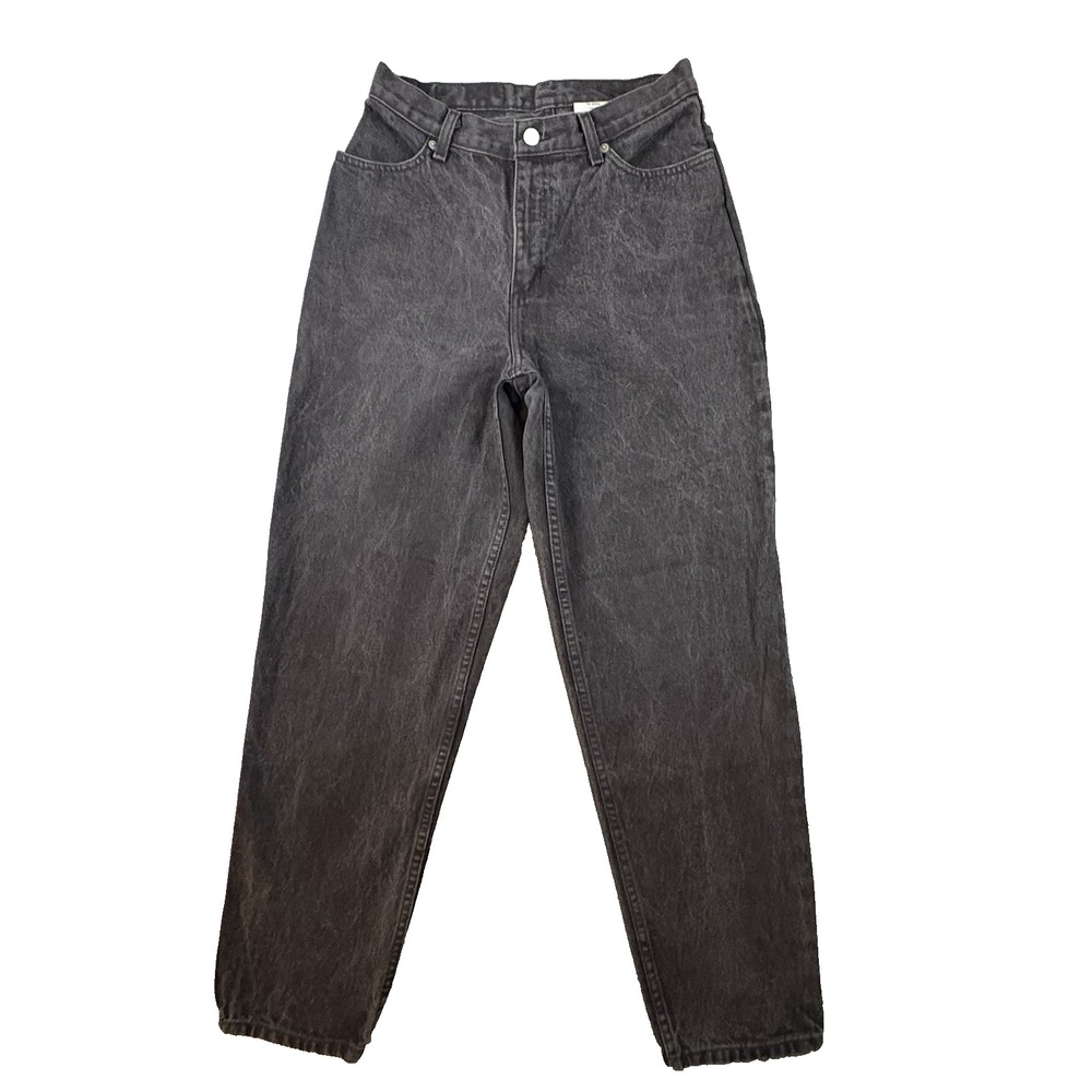 VTG 90s Faded Glory Women's 10 (29.5x30.5) Black Faded High Rise Mom Jeans